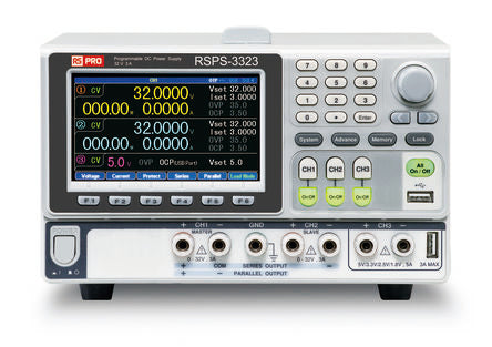 RS PRO Digital Switching Power Supply, 0 → 32V, 3A, 3-Output, 420W [0]; 252-1598