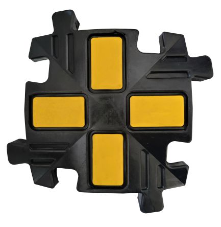 RS PRO 150mm Black/Yellow Cable Cover in Rubber, 20mm Inside dia. [0]; 252-2835