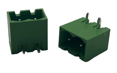Conex-It, 5.08mm Pitch, HMSA, 2 Way, Right Angle, Pluggable Terminal Block, Header, Through Hole, Solder Termination, [HMSA-029P5V]; 252-5139