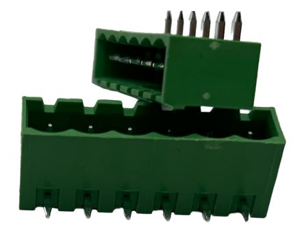 Conex-It, 5.08mm Pitch, HMSA, 6 Way, Right Angle, Pluggable Terminal Block, Header, Through Hole, Solder Termination, [HMSA-069P5V]; 252-5144