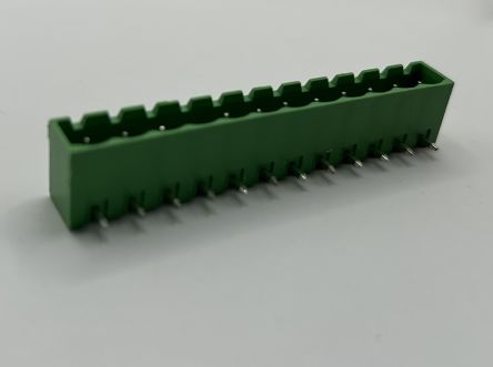 Conex-It, 5.08mm Pitch, HMSA, 12 Way, Right Angle, Pluggable Terminal Block, Header, Through Hole, Solder Termination, [HMSA-129P5V]; 252-5147