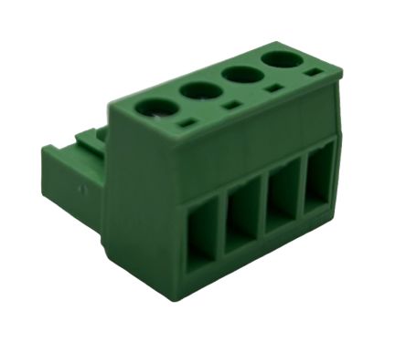 Conex-It, 5.08mm Pitch, HRFE, 4 Way, Right Angle, Pluggable Terminal Block, Plug, Cable Mount, Screw Termination, [HRFE-04005V]; 252-5150