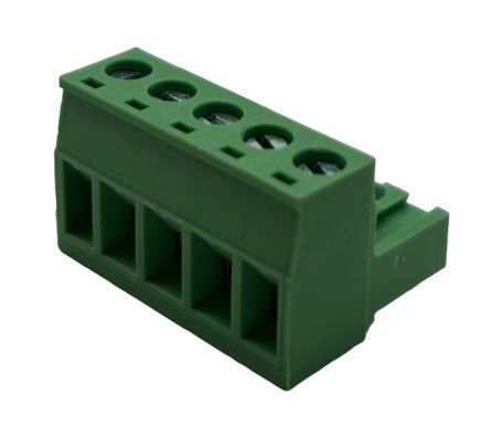 Conex-It, 5.08mm Pitch, HRFE, 5 Way, Right Angle, Pluggable Terminal Block, Plug, Cable Mount, Screw Termination, [HRFE-05005V]; 252-5151