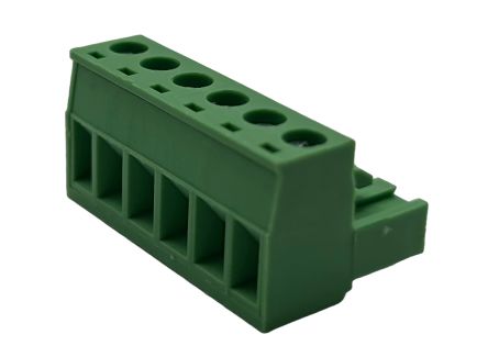 Conex-It, 5.08mm Pitch, HRFE, 6 Way, Right Angle, Pluggable Terminal Block, Plug, Cable Mount, Screw Termination, [HRFE-06005V]; 252-5152