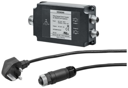 Siemens Power Supply, for use with SIMATIC RF system, 6GT2898 Series [6GT28980AC10]; 252-5278