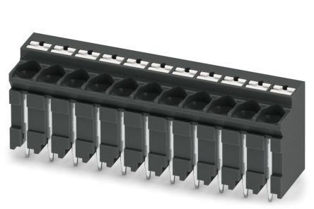 Phoenix Contact PCB Terminal Block, 11-Contact, 5mm Pitch, Through Hole Mount, 1-Row [1135344]; 252-5383