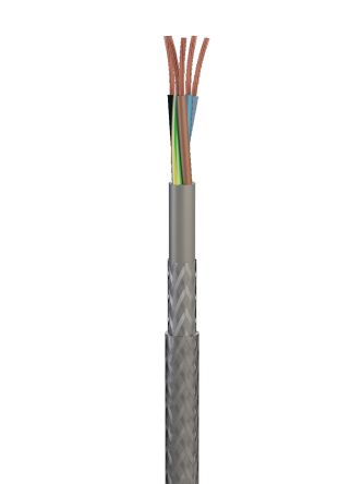 RS PRO Control Cable, 5 Cores, 1.5 mm², SY, Screened, 10m, Clear PVC Sheath [0]; 253-7032
