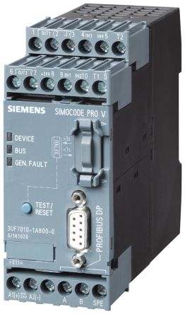 Siemens SIRIUS SIPLUS SIMOCODE Series Interface Module for Use with SIRIUS SIPLUS SIMOCODE, Relay Output, 5-Input, [6AG10101AU004AA0]; 253-7319
