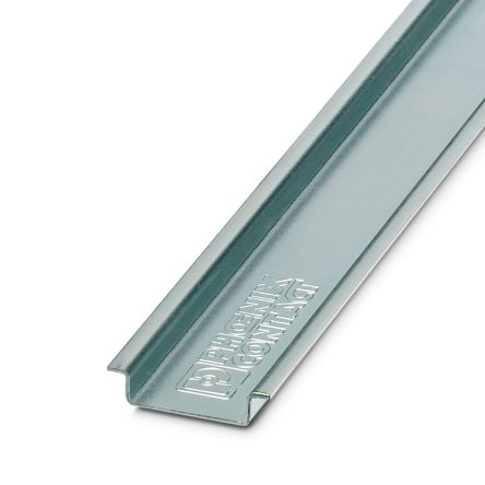 Phoenix Contact Unperforated DIN Rail, Top Hat Compatible, 2000mm x 35mm x 8mm [1204122]; 254-4580