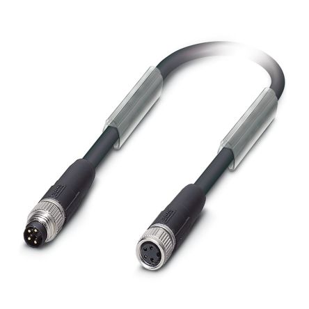 Phoenix Contact Straight Male M8 to Female M8 Bus Cable, 5m [1543362]; 254-4679