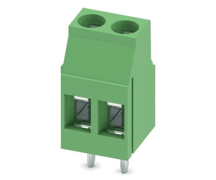 Phoenix Contact PCB Terminal Block, 2-Contact, 5mm Pitch, Screw Mount, 1-Row [1714023]; 254-4724