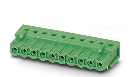 Phoenix Contact, 5.08mm Pitch, COMBICON MSTB, 16 Way, Right Angle, Pluggable Terminal Block, Inverted Header, Through [1786543]; 254-4735