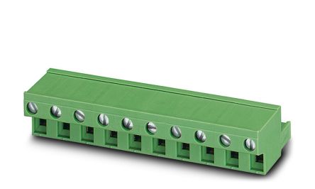 Phoenix Contact, 7.62mm Pitch, 5 Way, , Pluggable Terminal Block, Plug, Cable Mount, Screw Termination, 1806148 [1806148]; 254-4736