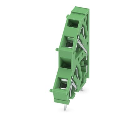 Phoenix Contact PCB Terminal Block, 2-Contact, 5mm Pitch, DIN Rail Mount, 2-Row [1889301]; 254-4757