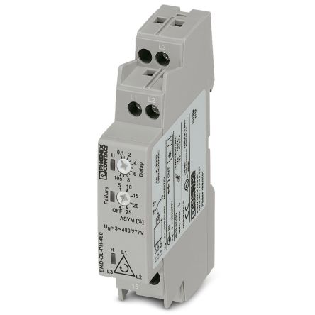 Phoenix Contact Phase Monitoring Relay, 3 Phase [2903527]; 254-4830