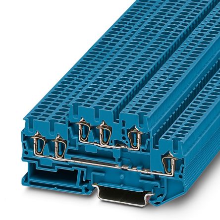 Phoenix Contact 3038529 STTB Series Blue, Double-Level, Spring Cage Termination [3038529]; 254-4853