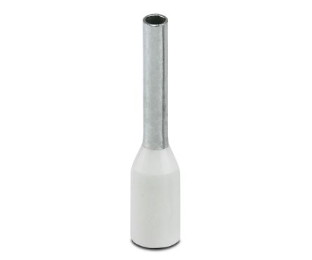 Phoenix Contact Ferrule, 14mm Pin Length, 1.3mm Pin Diameter, White [3201110]; 254-4872