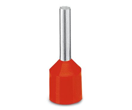 Phoenix Contact Ferrule, 24mm Pin Length, 4.6mm Pin Diameter, Red [3201958]; 254-4877