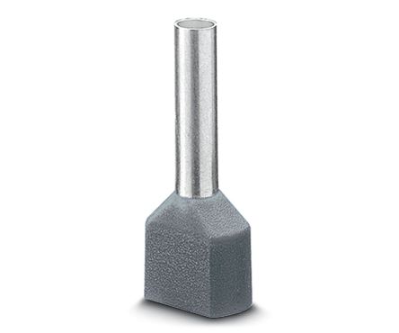 Phoenix Contact Ferrule, 18.5mm Pin Length, 2.9mm Pin Diameter, Grey [3240669]; 254-4911