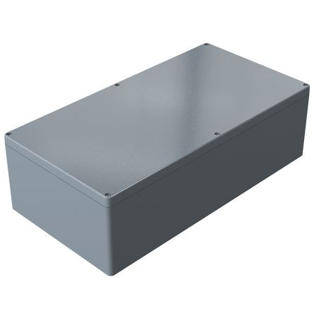 Rose Aluminium Standard Series Grey Die Cast Aluminium Enclosure, IP66, IK09, Grey Lid, 310 x 600 x 181mm [01316018]; 254-5037