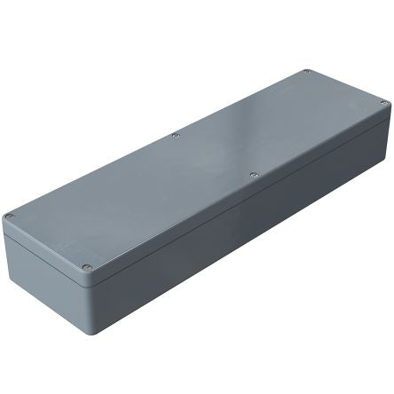 Rose Polyester Standard Series Grey Glass Fibre Reinforced Polyester Enclosure, IP66, IK08, Grey Lid, 160 x 560 x 91mm [02165609]; 254-5039