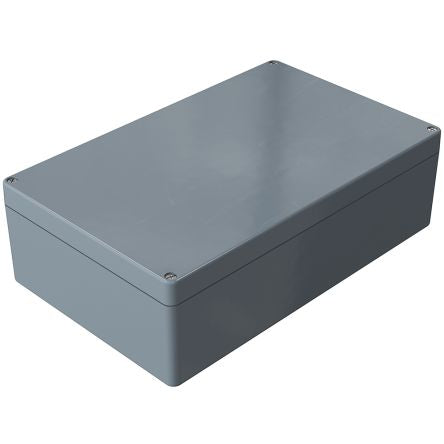 Rose Polyester Standard Series Grey Glass Fibre Reinforced Polyester Enclosure, IP66, IK08, Grey Lid, 250 x 400 x 121mm [02254012]; 254-5040