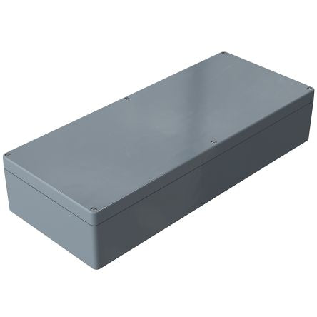 Rose Polyester Standard Series Grey Glass Fibre Reinforced Polyester Enclosure, IP66, IK08, Grey Lid, 250 x 600 x 121mm [02256012]; 254-5041