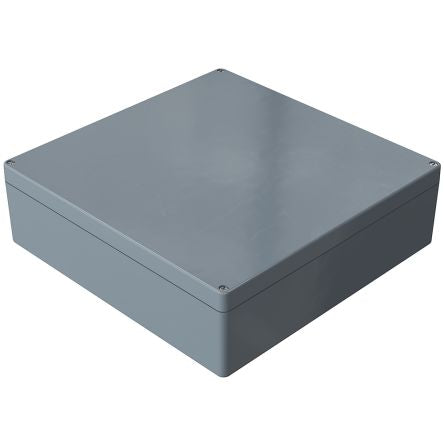 Rose Polyester Standard Series Grey Glass Fibre Reinforced Polyester Enclosure, IP66, IK08, Grey Lid, 405 x 400 x 121mm [02414012]; 254-5042