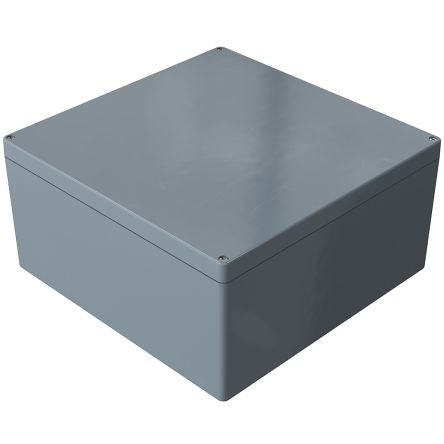 Rose Polyester Standard Series Grey Glass Fibre Reinforced Polyester Enclosure, IP66, IK08, Grey Lid, 406 x 401 x 201mm [02414020]; 254-5043