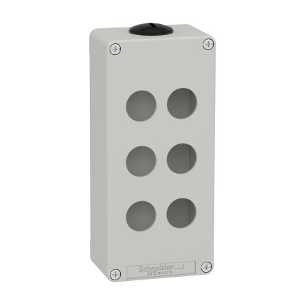 Schneider Electric Grey Metal General Purpose Enclosure, IP65, IK07, Grey Lid, 175 x 80 x 51.5mm [XAPD3206]; 254-6408