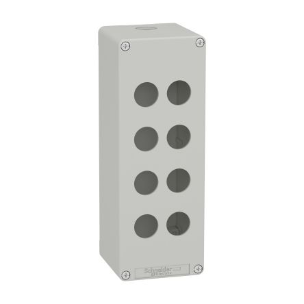 Schneider Electric Grey Metal General Purpose Enclosure, IP65, IK07, Grey Lid, 220 x 80 x 77mm [XAPD4508]; 254-6417