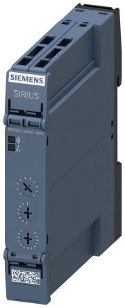 Siemens Snap On Timer Relay, 12 → 240V, 1-Contact, 0.05 → 100h, 13-Function, SPDT [3RP25052AW300AX0]; 255-0835