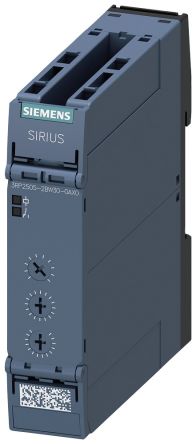 Siemens Snap On Timer Relay, 12 → 240V, 2-Contact, 0.05 → 100h, 27-Function, DPDT [3RP25052BW300AX0]; 255-0836