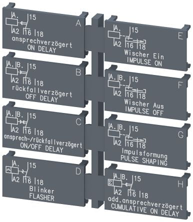 Siemens Label for use with Sirius 3RP20, 8 pieces [3RP29010A]; 255-0838