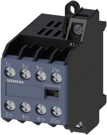 Siemens Overload Relay 3 NO+1 NC, 8.4 A F.L.C, 8.4 A Contact Rating, 4 W, 400 V, 3P [3TG10010AL200AA0]; 255-0860