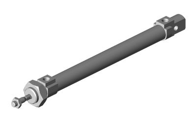 EMERSON ? AVENTICS Pneumatic Cylinder - 10mm Bore, 80mm Stroke, MNI Series, Double Acting [R481601262]; 255-3631