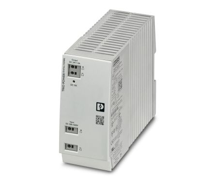Phoenix Contact TRIO POWER DC-DC Converter, 24V dc/, 450 → 1650 V dc Input, DIN Rail Mount [1107892]; 255-9443