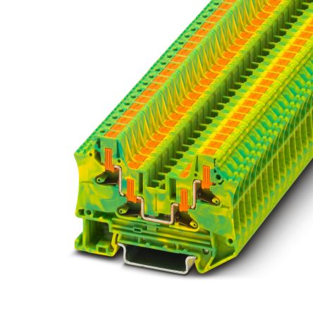 Phoenix Contact 4-Way Earth Modular Terminal Block, 0.5 - 10mm², 16 → 8 AWG Wire [1116741]; 255-9450