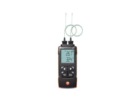 Testo 922 Differential Digital Thermometer for Heating System, Ventilation System Use, K Probe, +1000°C Max [0563 0922]; 255-9515