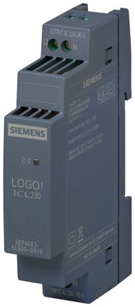 Siemens Power Supply Accessory, for use with LOGO Series, ICL230 Series [6EP46836LB000AY0]; 256-0768