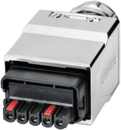 Siemens Power Plug PRO Series Power Connector, 5-Pole, 5-Way, IP65, IP67 [6GK19070AB116AA0]; 256-0845