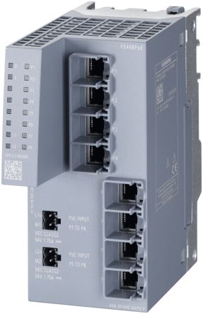 Siemens Managed 8 Port Ethernet Switch With PoE [6GK54080PA008AP2]; 256-0846