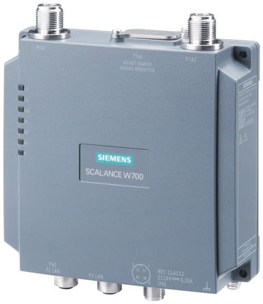 Siemens SCALANCE W738-1 2 x M12 Port Wireless Access Point, IEEE 802.11 a/b/g/n, 10/100Mbit/s [6GK57381GY000AA0]; 256-0850