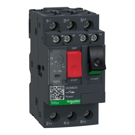 Schneider Electric 13 → 18 A TeSys Motor Protection Circuit Breaker, 690 V [GV2ME20AE11TQ]; 256-4164