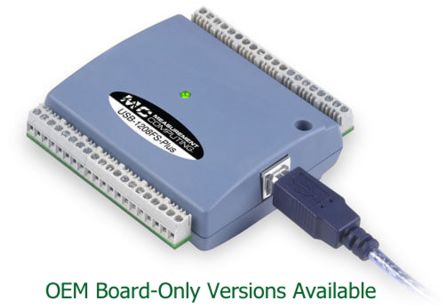 Digilent MCC USB-1208FS Plus Data Acquisition, 12 Channel(s), USB, 50ksps, 12 bits [6069-410-061]; 256-5878