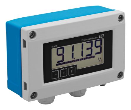 Endress+Hauser LCD Digital Panel Multi-Function Meter for Analog, 4 → 20 mA, 45mm x 92mm [RIA15-AAA1]; 256-6195