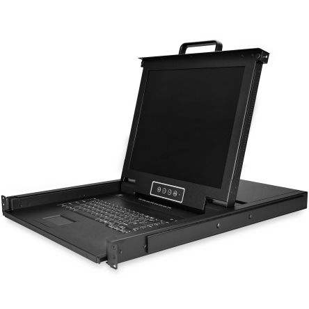 StarTech.com 8 Port USB USB, VGA Console, 1280 x 1024 Maximum Resolution [RKCONS1708K]; 256-7002