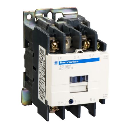 Schneider Electric TeSys D LC1D Contactor, 110 V Coil, 3-Pole, 50 A, 1 NO + 1 NC [LC1D506FW]; 257-0759