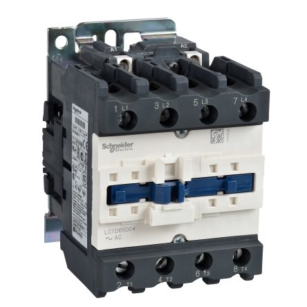 Schneider Electric TeSys D LC1D Contactor, 3-Pole, 80 A, 1 NO + 1 NC [LC1D65004P7S335]; 257-0777