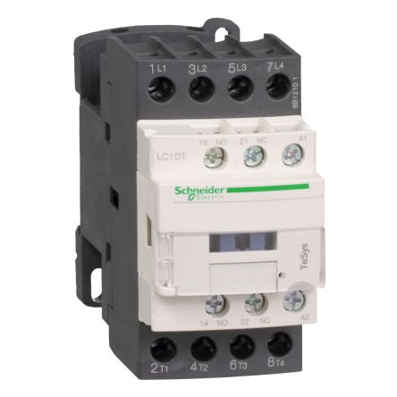 Schneider Electric TeSys D LC1D Contactor, 4-Pole, 20 A, 1 NO + 1 NC [LC1DT20UD]; 257-0864